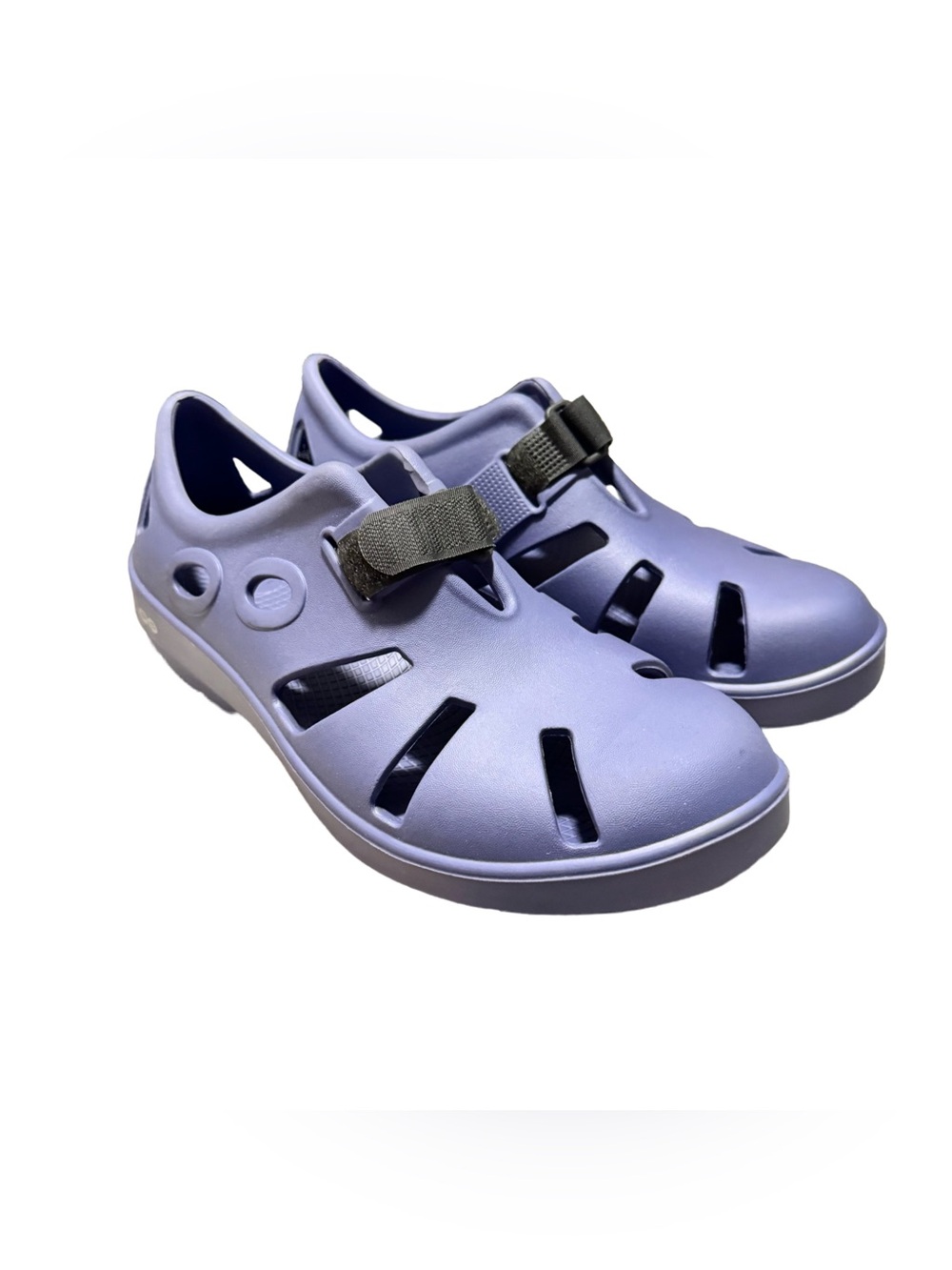 Oofos Oocando Recovery Sandal Water Blue Adjustable Strap Men's 10 Women's 12